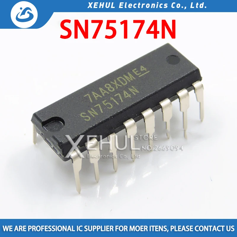 

5PCS /10PCS SN75174N SN75174 Inline DIP-16 Bus Transceiver Brand New