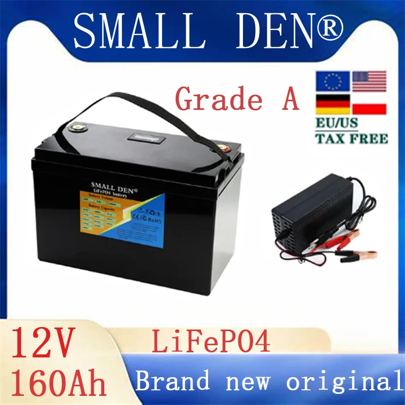 12V 160AH LiFePO4 Battery Pack 12.8V Solar RV Electric Vehicle Charging Battery Solar Storage System EU/US tax exempt new
12V 160AH LiFePO4 Battery Pack 12.8V Solar RV Electric Vehicle Charging Battery Solar Storage System EU/US tax exempt new