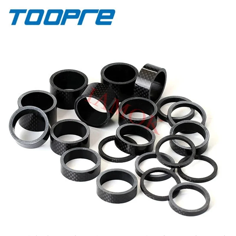 TOOPRE Bike Ultra Light Black 3/5/10/15/20mm Fork Carbon Fiber Washer Iamok Carbon-Fiber Headset Backing Ring Bicycle Parts
TOOPRE Bike Ultra Light Black 3/5/10/15/20mm Fork Carbon Fiber Washer Iamok Carbon-Fiber Headset Backing Ring Bicycle Parts