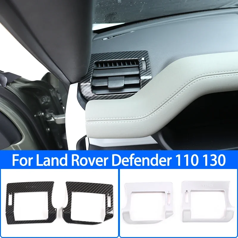 

Car Dashboard Air Conditioning Side Vent Air Outlet Decoration Frame,ABS,For Land Rover Defender 110 130 2020-2021 Accessories