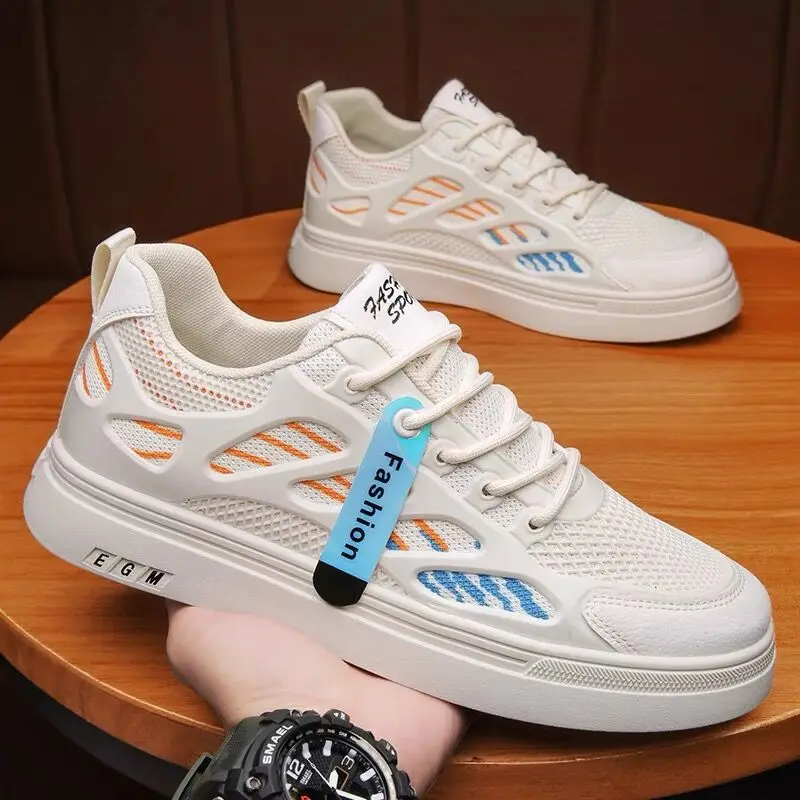 Кроссовки Zapatillas мужские сетчатые, дышащие, повседневная обувь на плоской подошве, для студентов, модные, белые, на лето
Кроссовки Zapatillas мужские сетчатые, дышащие, повседневная обувь на плоской подошве, для студентов, модные, белые, на лето