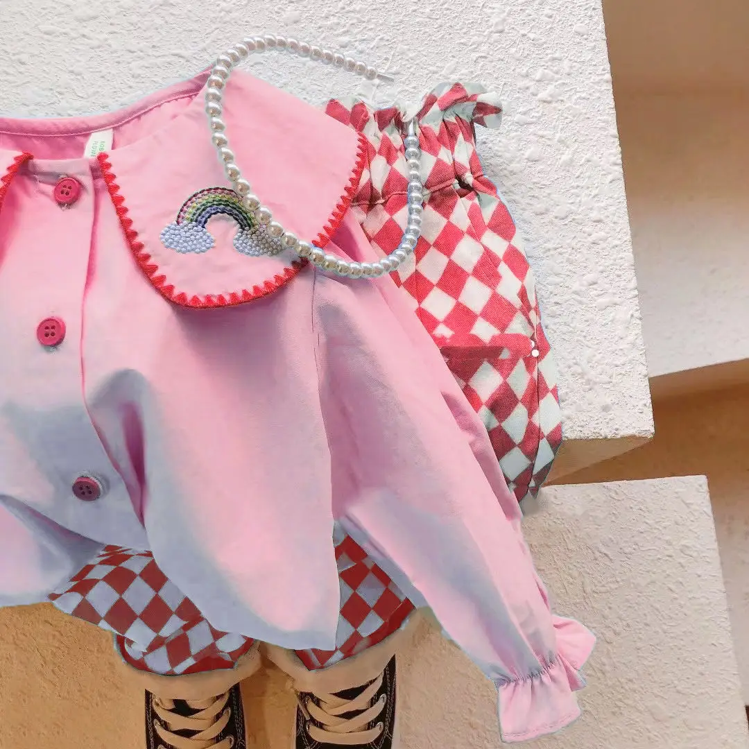 Autumn Spring Baby Girls Cute Embroidery Sweet Shirt Toddler Girl Clothes Infant Clothing Top+Pant 2pcs Suits children clothes
Autumn Spring Baby Girls Cute Embroidery Sweet Shirt Toddler Girl Clothes Infant Clothing Top+Pant 2pcs Suits children clothes