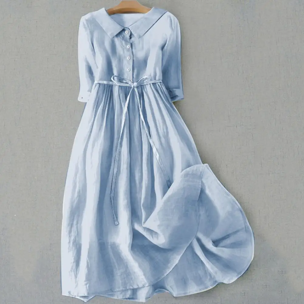 Button-up Dress Bohemian Floral Print Midi Dress with Lace-up Detail V Neck Women's Spring A-line Pleated Dress with High Waist
Button-up Dress Bohemian Floral Print Midi Dress with Lace-up Detail V Neck Women's Spring A-line Pleated Dress with High Waist