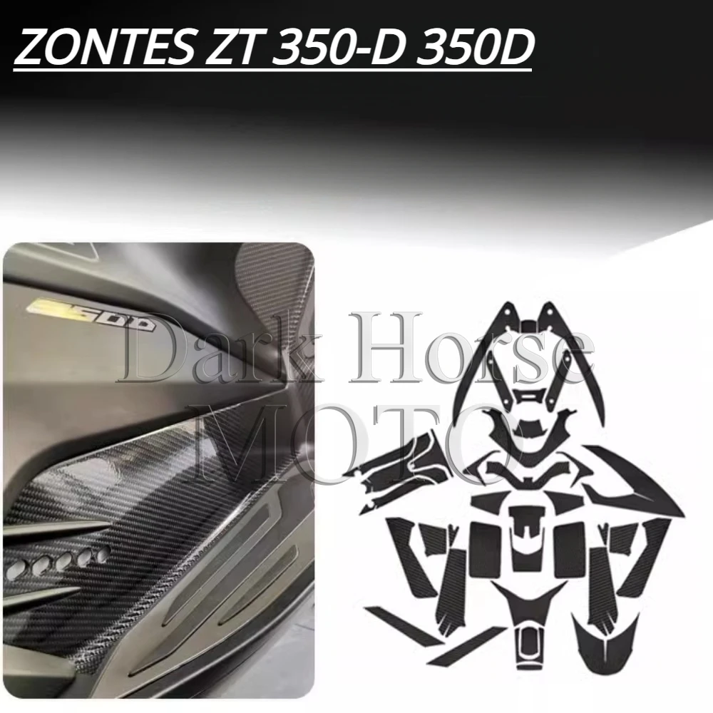 

Motorcycle Carbon Fiber Sticker Protective Film Body Decoration Decal Waterproof Modified Parts FOR ZONTES ZT 350-D 350D