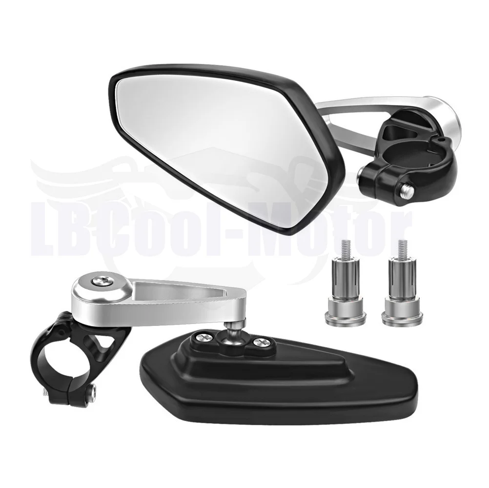 7/8" 22mm Universial Rearview Mirrors For Honda Yamaha Suzuki Kawasaki Harley BMW Motorcycle Handlebar End Side Rear View Mirror
7/8" 22mm Universial Rearview Mirrors For Honda Yamaha Suzuki Kawasaki Harley BMW Motorcycle Handlebar End Side Rear View Mirror