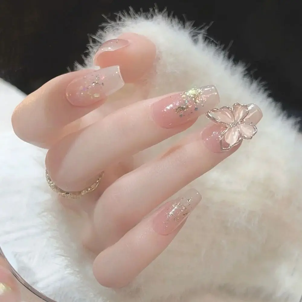 24pcs Manicure DIY Full Cover Press on Nails French Fake Nails Rose Flowers Long French Ballerina
24pcs Manicure DIY Full Cover Press on Nails French Fake Nails Rose Flowers Long French Ballerina