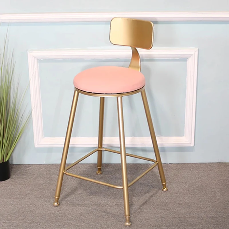 Luxury Modern Sedentary Bar Stool Backrest Vanity Lounge Chair Beauty Bar Stool Elegant Fashion Bancos Para Barra Furniture
Luxury Modern Sedentary Bar Stool Backrest Vanity Lounge Chair Beauty Bar Stool Elegant Fashion Bancos Para Barra Furniture