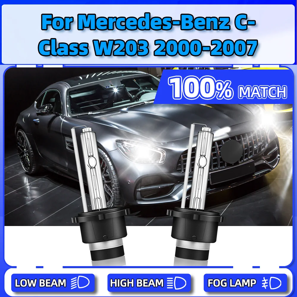 35W D2S HID Car Xenon Headlight 20000LM Auto Lights Bulbs 6000K For Mercedes-Benz C-Class W203 2000-2003 2004 2005 2006 2007
35W D2S HID Car Xenon Headlight 20000LM Auto Lights Bulbs 6000K For Mercedes-Benz C-Class W203 2000-2003 2004 2005 2006 2007