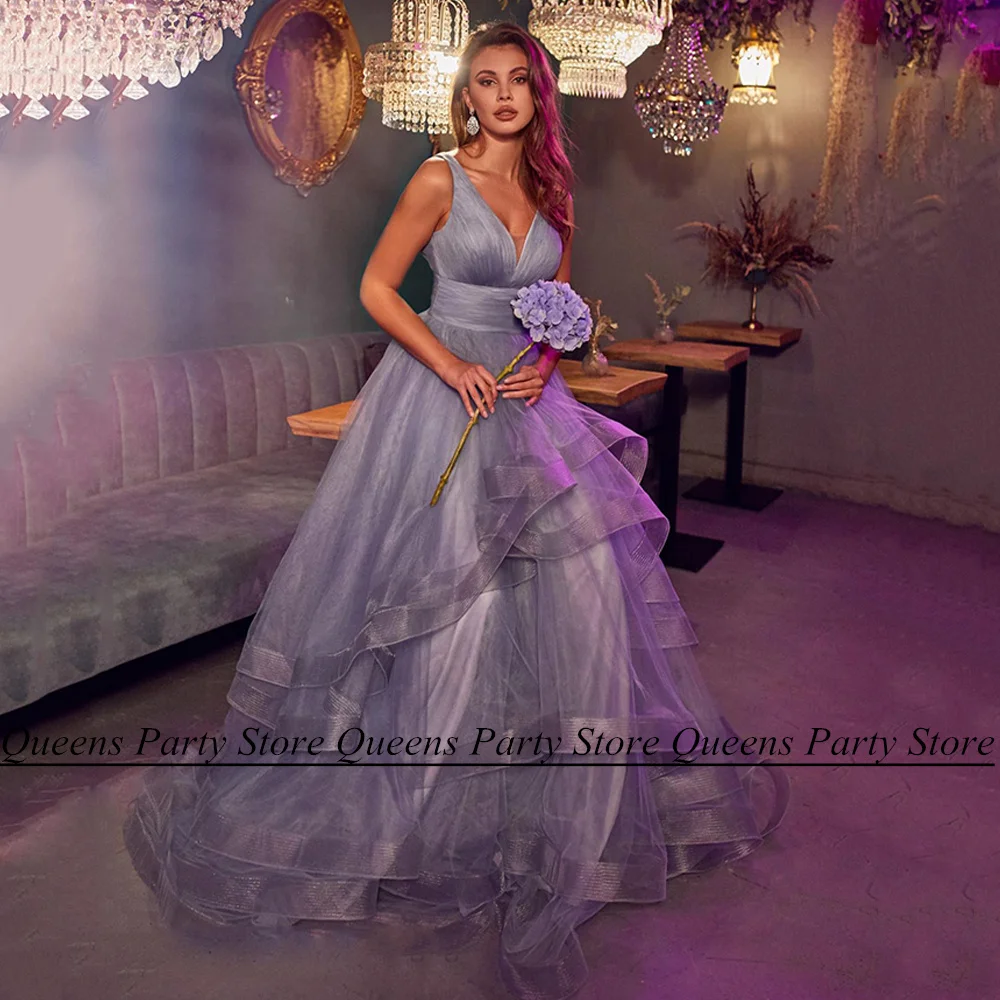 Weilinsha Charming Tiere Tulle Evening Dress for Pageant V Neck Sleeveless Pleat A Line Sweep Train Zipper Up Prom Gown Party
Weilinsha Charming Tiere Tulle Evening Dress for Pageant V Neck Sleeveless Pleat A Line Sweep Train Zipper Up Prom Gown Party