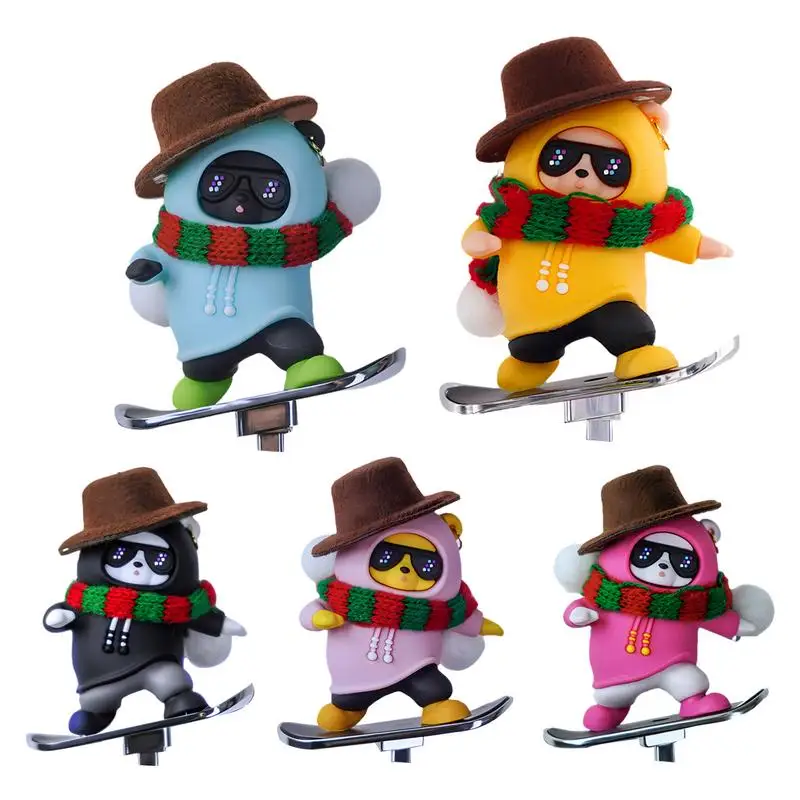 Car Sliding Creative Skater Bear Ornaments Aluminum Alloy Decorative Doll Funny Toys Ornament auto Decor interior Accessories
Car Sliding Creative Skater Bear Ornaments Aluminum Alloy Decorative Doll Funny Toys Ornament auto Decor interior Accessories