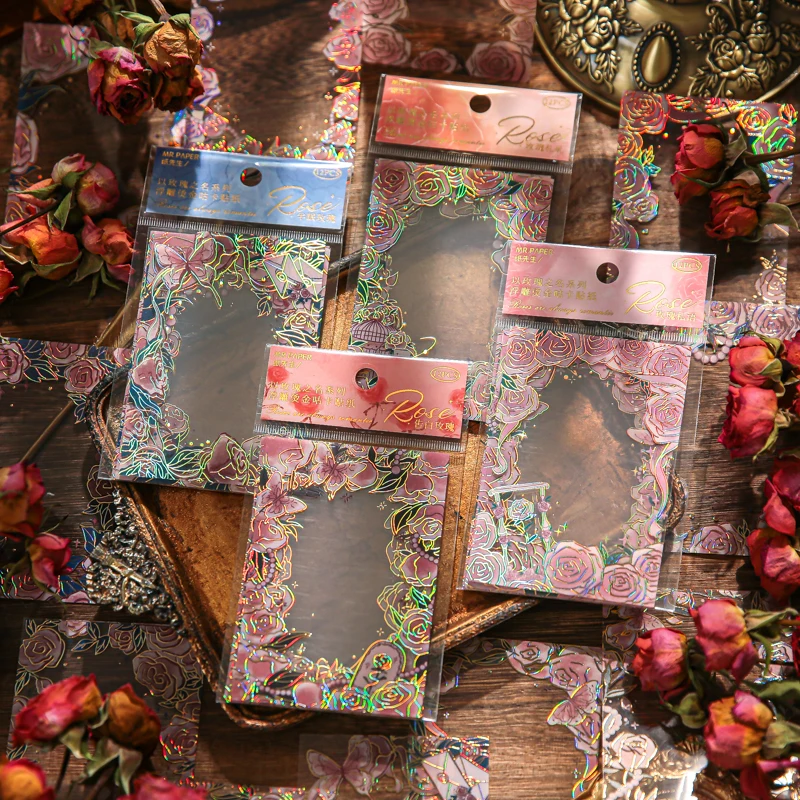 12Sheets Rose Card stickers literary flowers Guka mobile phone Base case border decoration material stickers Scrapbook 95*65MM
12Sheets Rose Card stickers literary flowers Guka mobile phone Base case border decoration material stickers Scrapbook 95*65MM