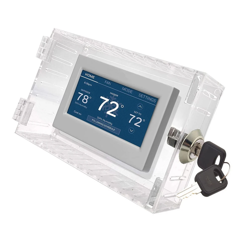 Constant Temperature Box Cover Universal Locking Thermostat Cover Anti Tamper Lock Protection Box Locking Thermostat Guard
Constant Temperature Box Cover Universal Locking Thermostat Cover Anti Tamper Lock Protection Box Locking Thermostat Guard