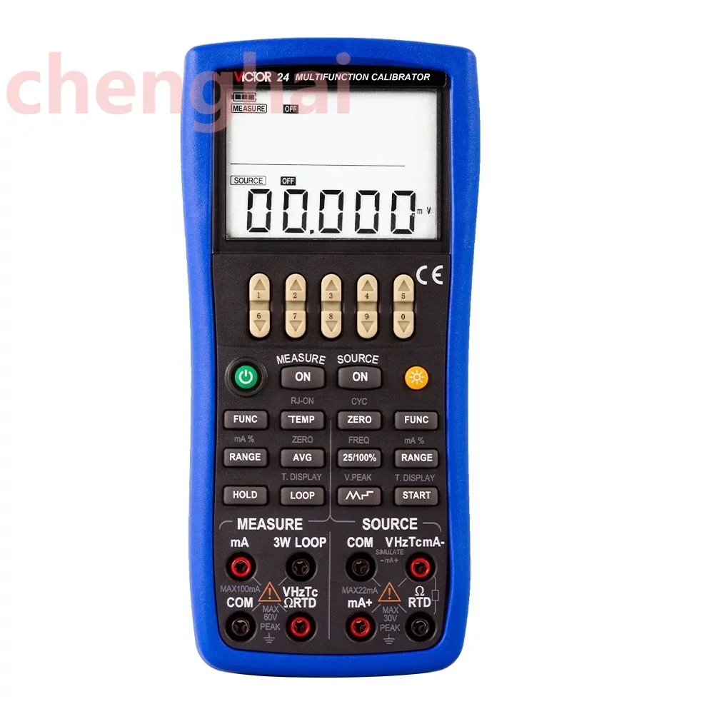 

VICTOR 24 multifunction process calibrator RTD source measure and source output calibrtator temperature monitoring calibrator