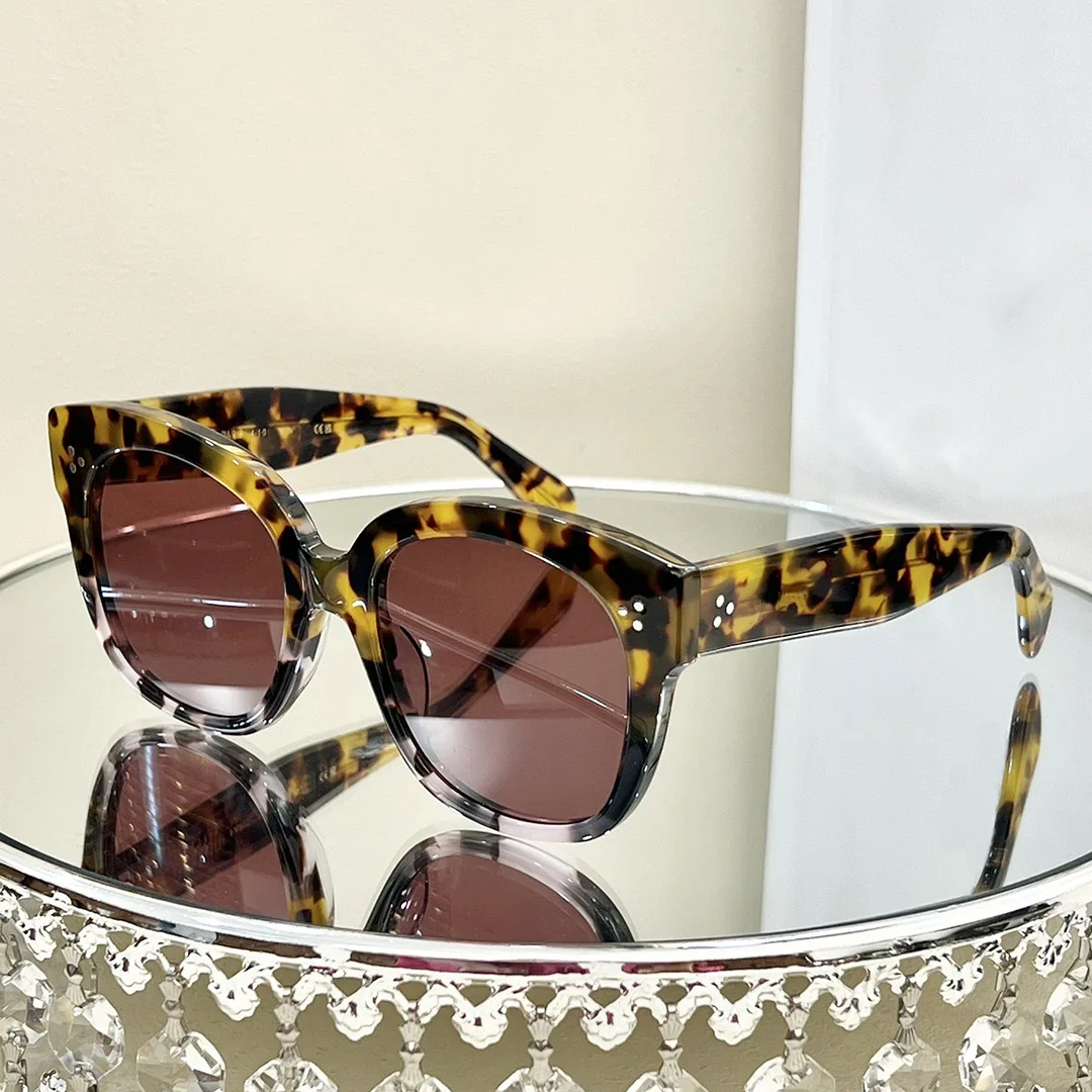 

Fashion CL advanced sense acetate fiber ladies sunglasses UV400 cool round personality driving men's sunglasses