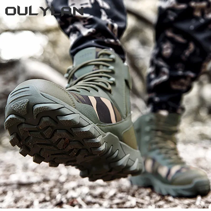 Outdoor High Style Tactical Boots Men Climbing Military Hiking Boots Male Desert Ankle Boots Large Size Camping Training Shoes
Outdoor High Style Tactical Boots Men Climbing Military Hiking Boots Male Desert Ankle Boots Large Size Camping Training Shoes