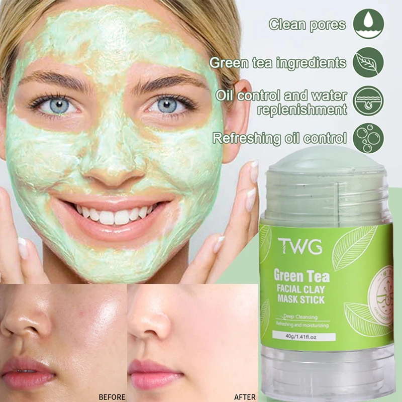Green Tea Rose Cleansing Solid Face Mask Stick Blackhead Remover Clay Mask Oil Control Acne Remover Pore Clean Mask Skin Care
Green Tea Rose Cleansing Solid Face Mask Stick Blackhead Remover Clay Mask Oil Control Acne Remover Pore Clean Mask Skin Care