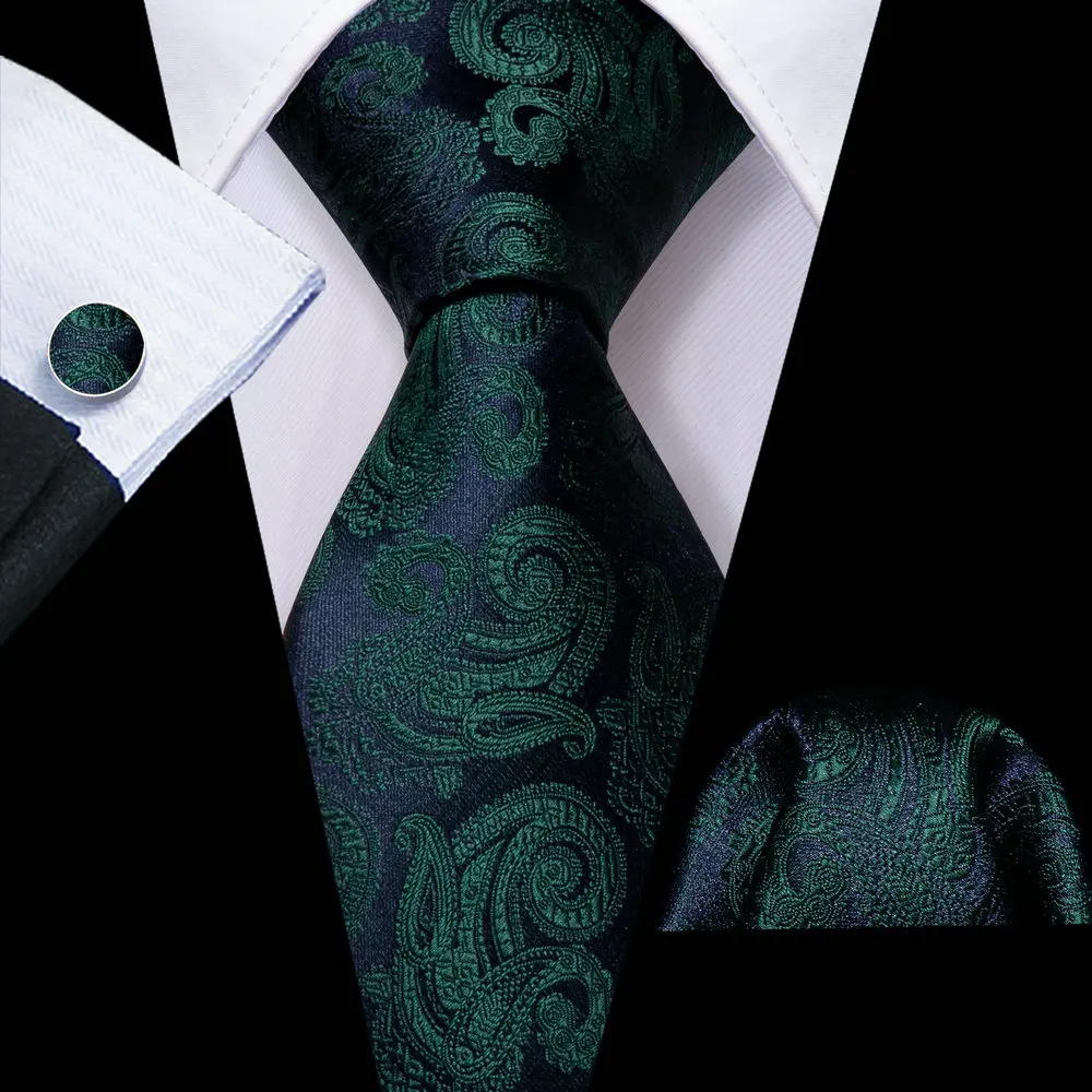 Fashion Green Paisley Men Silk Necktie Brooches Men Tie Handkerchief Cufflinks Sets Men Gift Barry.Wang Designer
Fashion Green Paisley Men Silk Necktie Brooches Men Tie Handkerchief Cufflinks Sets Men Gift Barry.Wang Designer