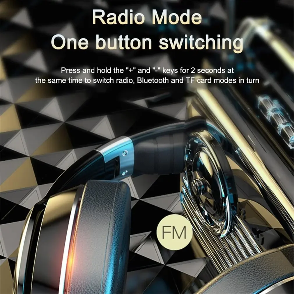HiFi Foldable Wireless Bluetooth Headphon 5.0 for Pc Support TF Card/FM Radio Stereo Headset with Microphone Deep Bass HiFi Foldable Wireless Bluetooth Headphon 5.0 for Pc Support TF Card/FM Radio Stereo Headset with Microphone Deep Bass