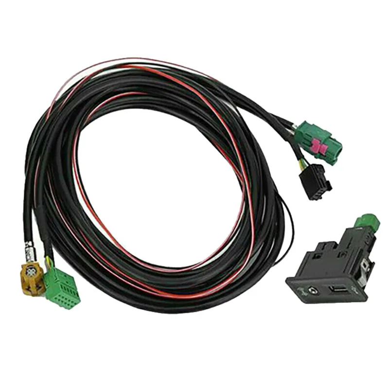 Для Golf 7 MK7 CarPlay Media USB AUX переключатель MIB2 MDI AMI адаптер штепсельная розетка кабель