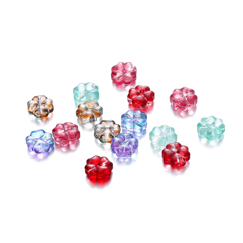 10/20Pcs 10mm Colorful Four Leaf Clover Bead Loose Spacer Glass Beads DIY Jewelry Making Beads Necklaces Bracelet Accessories
10/20Pcs 10mm Colorful Four Leaf Clover Bead Loose Spacer Glass Beads DIY Jewelry Making Beads Necklaces Bracelet Accessories