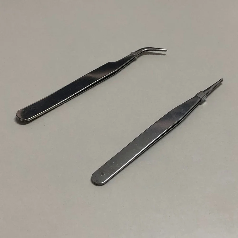 Tip Tweezers 2pcs Tweezers Stainless Steel Maintenance Mini Tweezers Repair Tool Curved Straight Hand Tool Set
Tip Tweezers 2pcs Tweezers Stainless Steel Maintenance Mini Tweezers Repair Tool Curved Straight Hand Tool Set