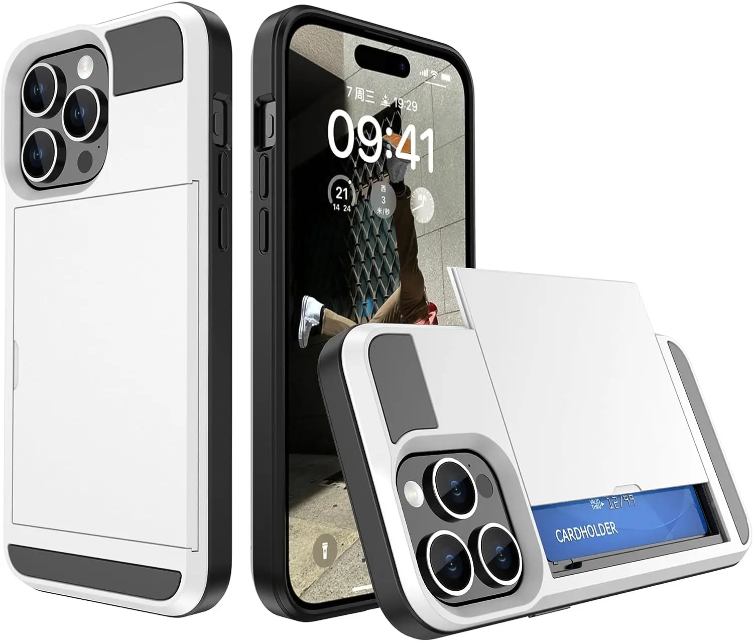 Чехол-кошелек для iPhone 15Pro Max/15 Pro/15 Plus/15, прочный чехол с выдвижным слотом для карт, двухслойный защитный противоударный чехол
Чехол-кошелек для iPhone 15Pro Max/15 Pro/15 Plus/15, прочный чехол с выдвижным слотом для карт, двухслойный защитный противоударный чехол