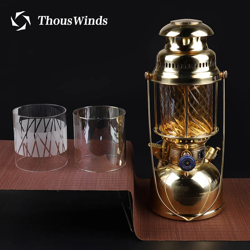 

Thous Winds Glass Lampshade HK500 Outdoor Lantern Cover Oil Lamp Replacement Camping Accessories