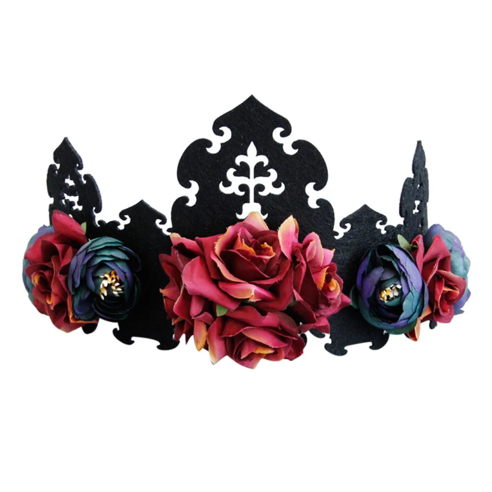 

Halloween Wreath Hair Ties Flower Crown Headpiece The Flowers Frontal Band Headdress Bride Headband