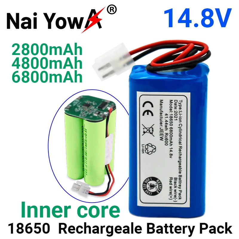 

Free Shipping100% Original Rechargeable Battery 14.8V 6800mAh Robotic Vacuum Cleaner Accessories Parts For Chuwi Ilife A4 A4s A6