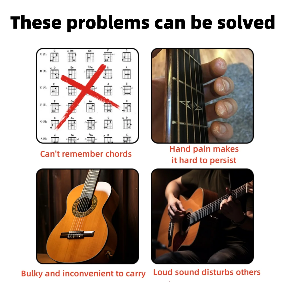 Pocket Guitar Chord Practice Tool, Portable Guitar Neck for Trainer Beginner w/a Rotatable Chords Chart Screen Pocket Guitar Chord Practice Tool, Portable Guitar Neck for Trainer Beginner w/a Rotatable Chords Chart Screen