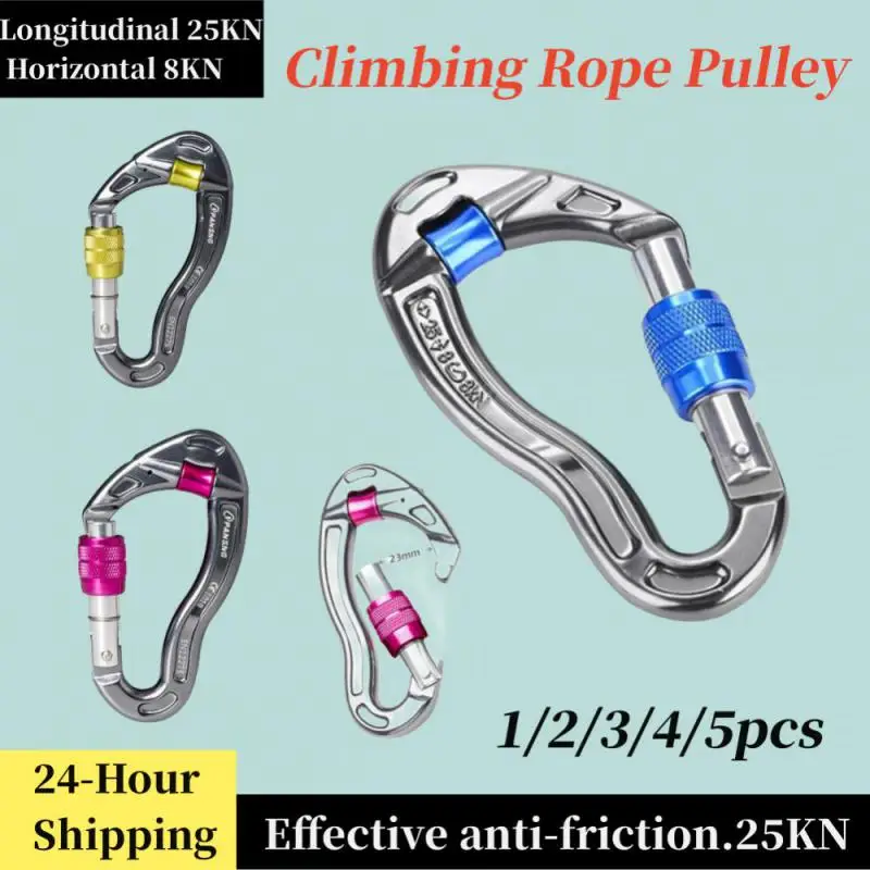 Screwgate Climbing Mountaineering Carabiner Buckle with Pulley Wheel for Tree Carving Arborist Rigging Rappelling
Screwgate Climbing Mountaineering Carabiner Buckle with Pulley Wheel for Tree Carving Arborist Rigging Rappelling