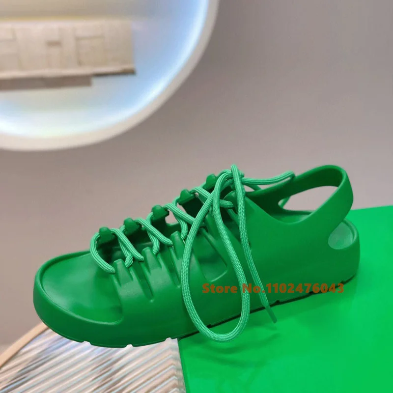 Green Strap Roman Hole Shoes Flat Bottom Comfortable Open Toe Lace up Rubber Thick Sole Casual Hole Shoes Sports Sandals
Green Strap Roman Hole Shoes Flat Bottom Comfortable Open Toe Lace up Rubber Thick Sole Casual Hole Shoes Sports Sandals