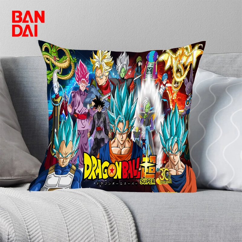 

Super Saiyan Pillowcases for Pillows Decor Home Cushion Covers 45x45cm Car Sofa Decorative Dragon Ball Z Pillowcase Pillow Cover