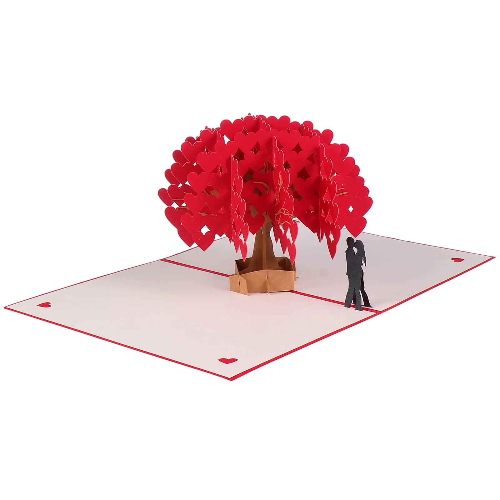 

3D 3d Love Tree Engagement Invitation Card Heart Blossom Romantic with Envelope for Girlfriend Wife Husband