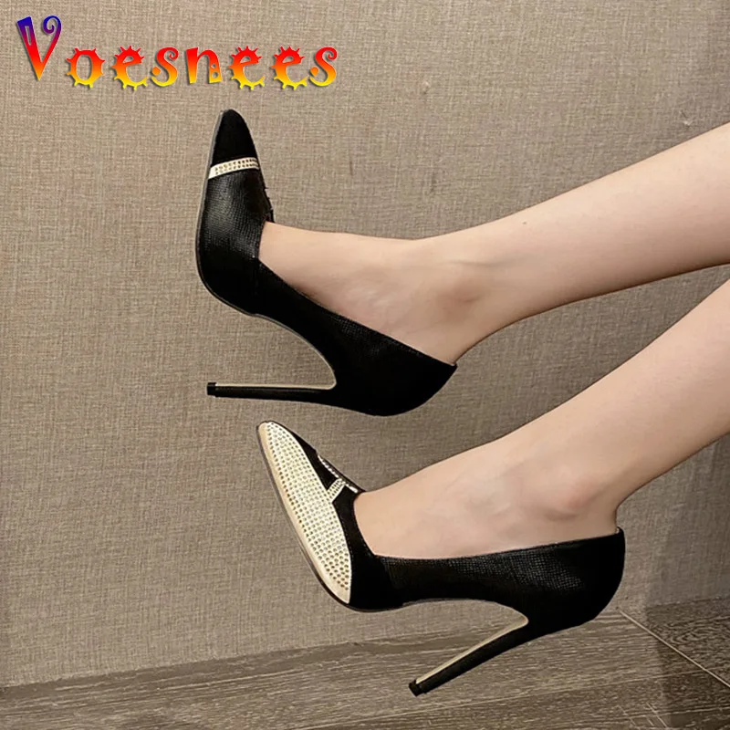 Spring Autumn Women Shoes Fashion Pointed End Diamond Shallow Mouth High Heels 2022 New High Quality Color Matching Lady Pumps
Spring Autumn Women Shoes Fashion Pointed End Diamond Shallow Mouth High Heels 2022 New High Quality Color Matching Lady Pumps