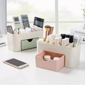 Double Layer Plastic Makeup Organizers Storage Box Cosmetic Drawers Jewelry Display Box Case Desktop Container Boxes Organizer
