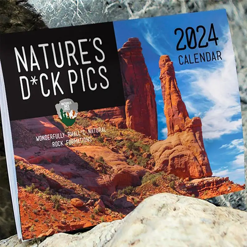 

Novelty Calendar 2024 Nature Theme Monthly Calendar Funny Genital Landscapes In Nature Prank Gift For New Year Home Decoration