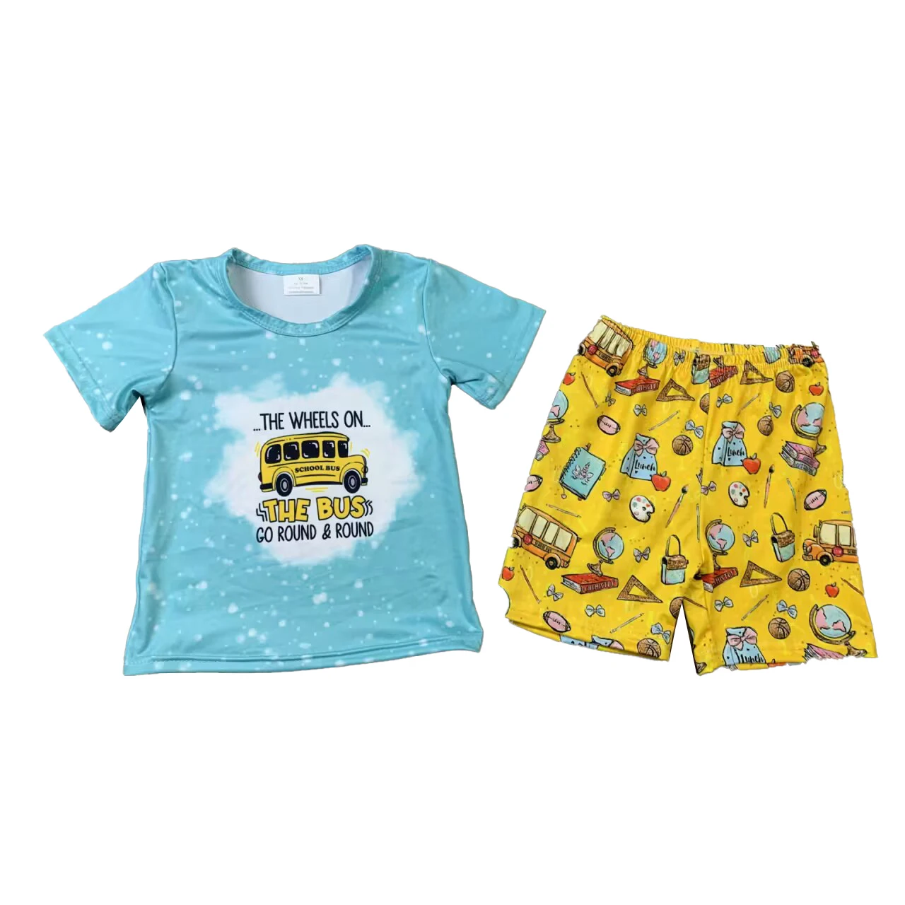 Back To School Series Summer Boys Children's Clothing Bus Printed Short-Sleeved Top Shorts Two-piece Set
Back To School Series Summer Boys Children's Clothing Bus Printed Short-Sleeved Top Shorts Two-piece Set