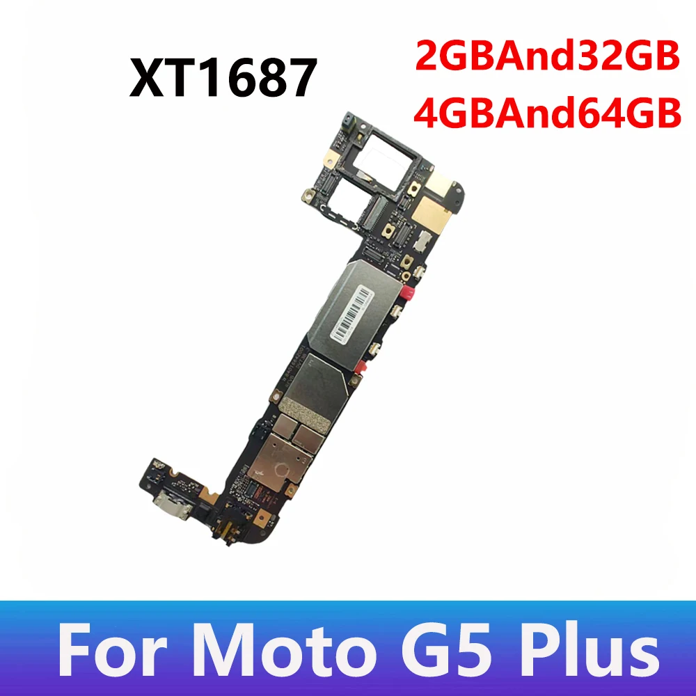 For Motorola Moto G5Plus XT1687 Motherboard Mobile Electronic Panel Mainboard Circuits With Chips Plate 4GB And 64GB
For Motorola Moto G5Plus XT1687 Motherboard Mobile Electronic Panel Mainboard Circuits With Chips Plate 4GB And 64GB
