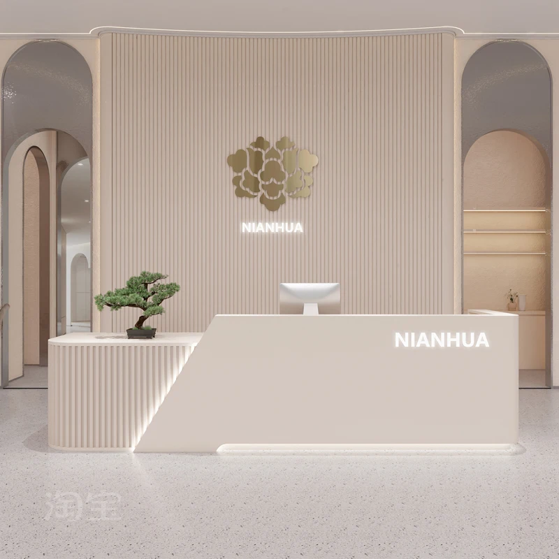 Luxury Console Reception Desk Beauty Salon Lighting Counter Office Restaurant Shop Modern Store Spa Comptoir Caisse Furnitures
Luxury Console Reception Desk Beauty Salon Lighting Counter Office Restaurant Shop Modern Store Spa Comptoir Caisse Furnitures