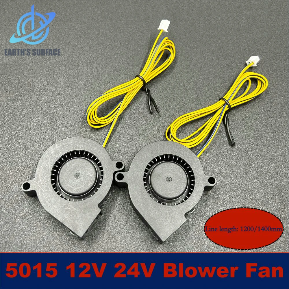 DB-3D Printer Parts 5015 Blower 12/24V Cooling Fan Centrifugal Blower Fan Line length: 1200/1400mm 2-Pin Brushless Cooler Fan
DB-3D Printer Parts 5015 Blower 12/24V Cooling Fan Centrifugal Blower Fan Line length: 1200/1400mm 2-Pin Brushless Cooler Fan