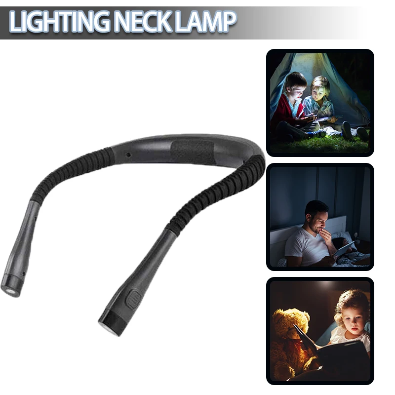 1pc 3W 4 LED Neck Book Lamp Flexible USB Type-C Rechargeable Reading Lights 3 Colors Brightness Dimming Camping Lamps Flashlight
1pc 3W 4 LED Neck Book Lamp Flexible USB Type-C Rechargeable Reading Lights 3 Colors Brightness Dimming Camping Lamps Flashlight