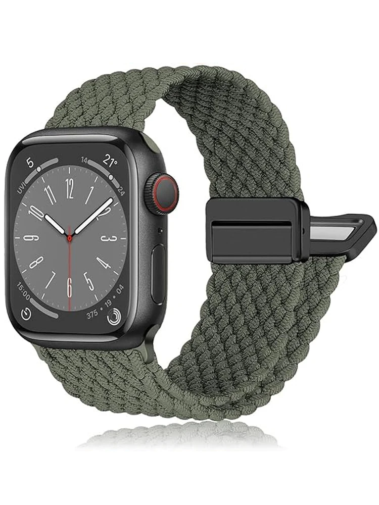 

Braided solo loop For Apple Watch Ultra 2 Band 49mm 44mm 45mm 40mm 41mm 38 42mm correa Bracelet iWatch series 9 8 7 6 5 SE Strap