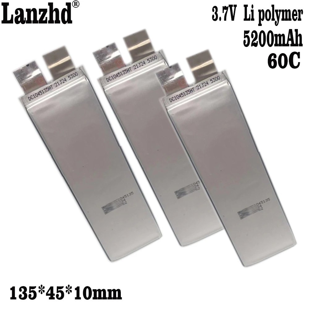 1-10pcs 5200mah 3.7V 1045135 Li-polymer Rechargeable Battery for Igniter welding machine Power Bank Li Po Battery
1-10pcs 5200mah 3.7V 1045135 Li-polymer Rechargeable Battery for Igniter welding machine Power Bank Li Po Battery