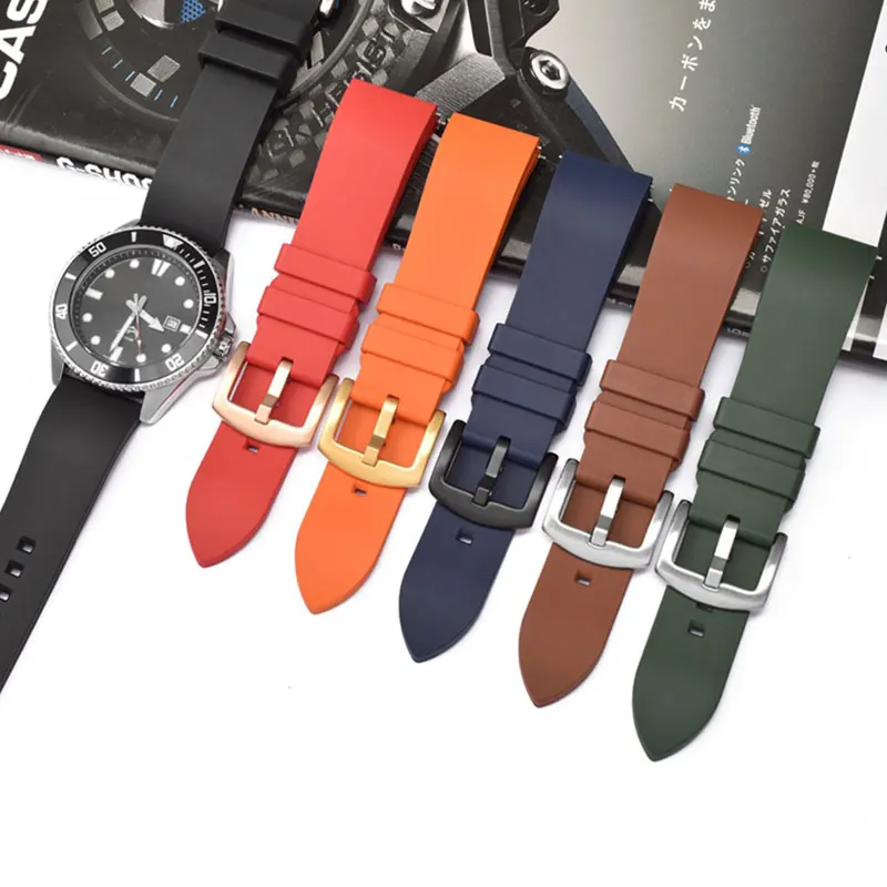 19mm 20mm 21mm 22mm 23mm 24mm Quick Release Universal Strap For Seiko Rolex Replace Watch Band fluororubber Rubber Wristband
19mm 20mm 21mm 22mm 23mm 24mm Quick Release Universal Strap For Seiko Rolex Replace Watch Band fluororubber Rubber Wristband