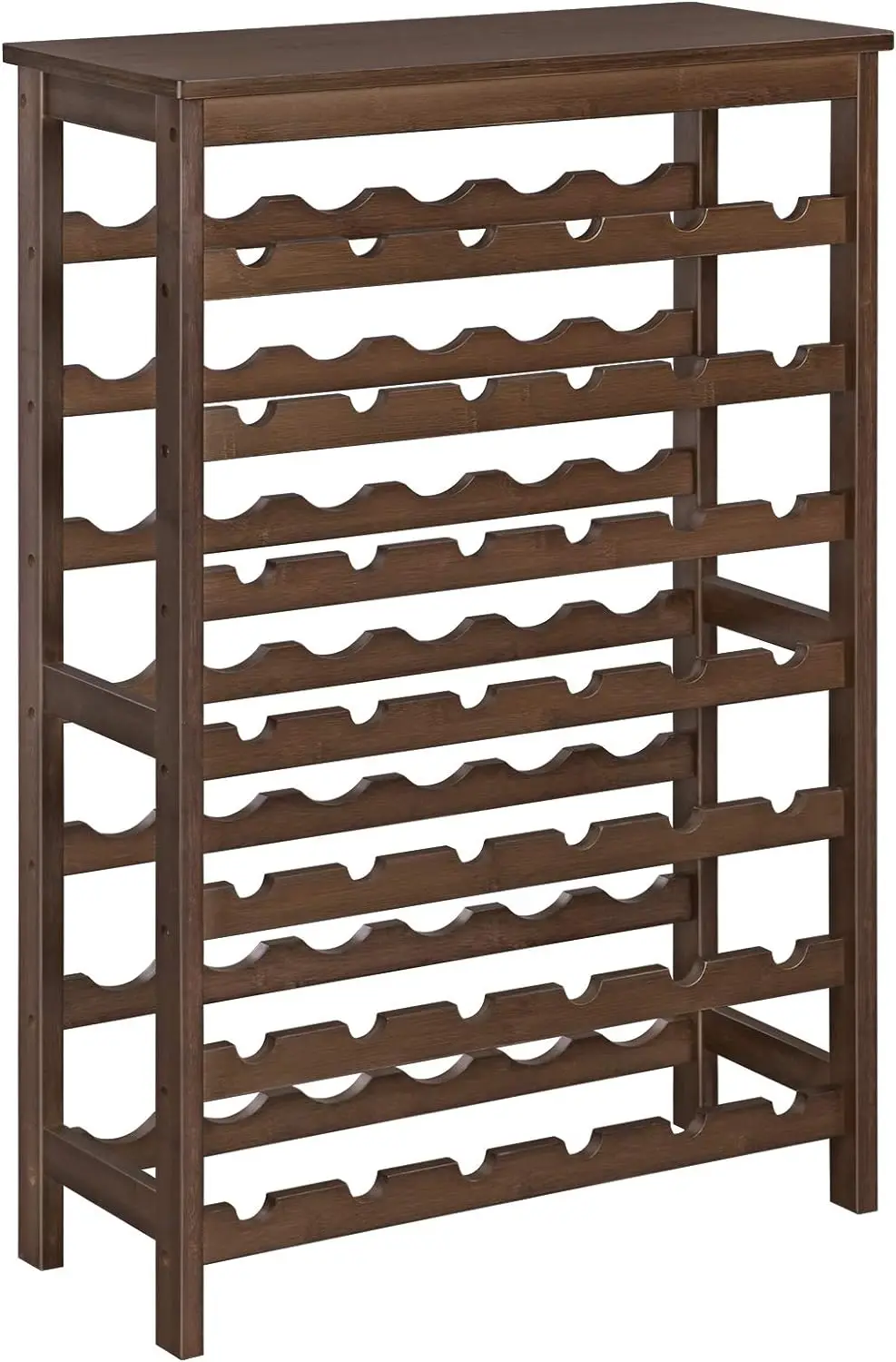 42-Bottle Wine Rack Free Standing Floor, 7-Tier Display Wine Storage Shelves with Table Top, Bamboo Wobble-Free Bottle Holder
42-Bottle Wine Rack Free Standing Floor, 7-Tier Display Wine Storage Shelves with Table Top, Bamboo Wobble-Free Bottle Holder
