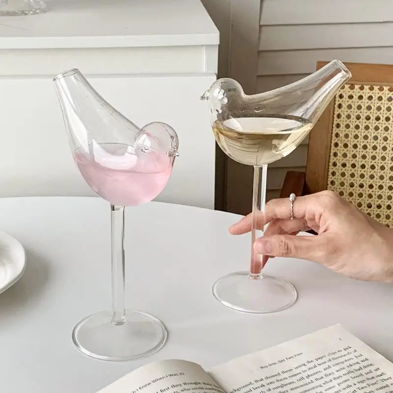 Ins Style Creative Bird Cup High Foot Glass Net Red Juice Beverage Bubble Women's Summer Transparent Cocktail Cup Cute
Ins Style Creative Bird Cup High Foot Glass Net Red Juice Beverage Bubble Women's Summer Transparent Cocktail Cup Cute