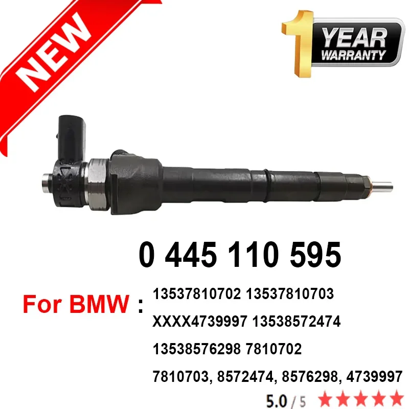 NEW 0 445 110 595 Diesel Injector Assembly 0445110595 FOR BMW 7810702 7810703 8572474 8576298 4739997 13538572474 13538576298
NEW 0 445 110 595 Diesel Injector Assembly 0445110595 FOR BMW 7810702 7810703 8572474 8576298 4739997 13538572474 13538576298