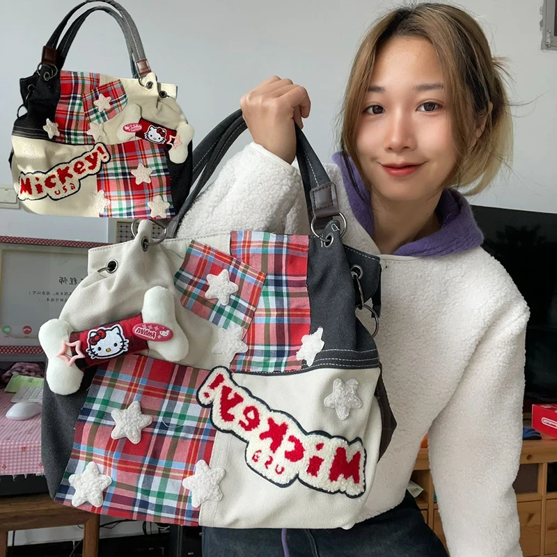 Sanrio Kawaii Anime Hello Kitty Handbag Shopping Bag Cute Sweet Cartoon Large Capacity Canvas Tote Bag Lovely Gifts for Girls
Sanrio Kawaii Anime Hello Kitty Handbag Shopping Bag Cute Sweet Cartoon Large Capacity Canvas Tote Bag Lovely Gifts for Girls