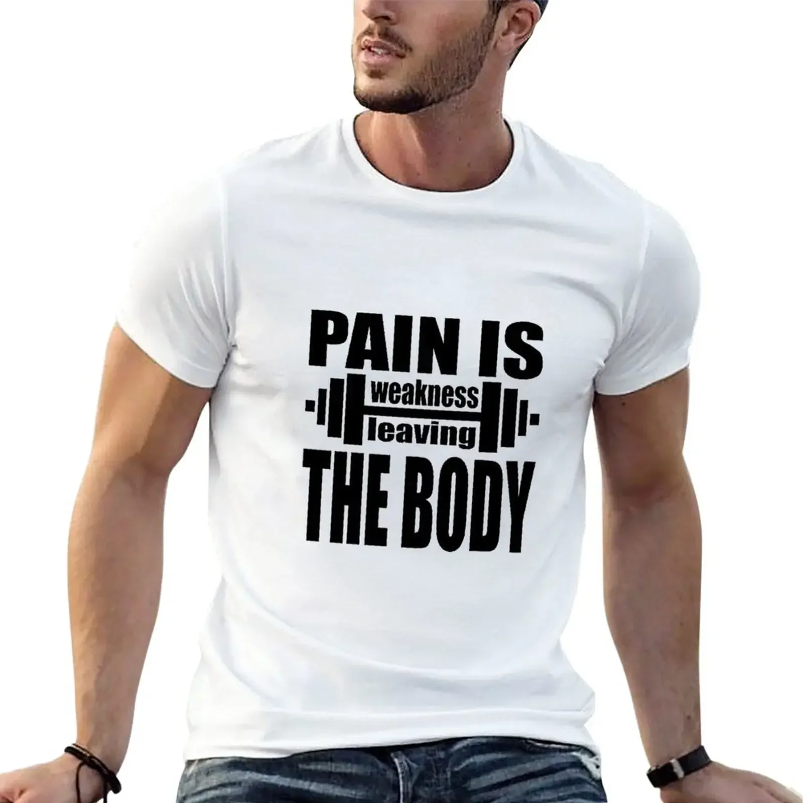 Pain is Weakness Leaving the Body T-Shirt graphics heavyweights oversizeds men clothings
Pain is Weakness Leaving the Body T-Shirt graphics heavyweights oversizeds men clothings